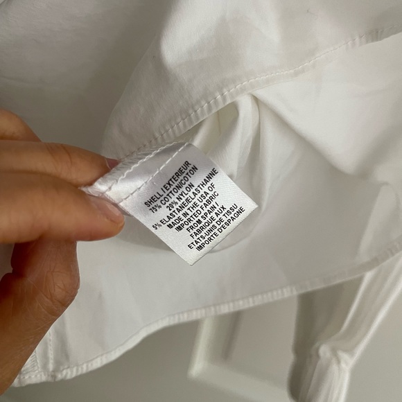 Milly of New York White Poplin Off the Shoulder Blouse - Picture 5 of 7